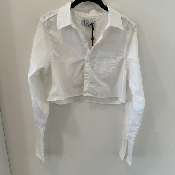 LEAU CROPPED LONG SLEEVE TOP - Picture 1 of 4